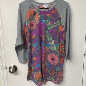 Lularoe Randy 3/4 sleeve tee